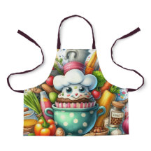 Whimsical Kitchen Adventure Kids' Apron