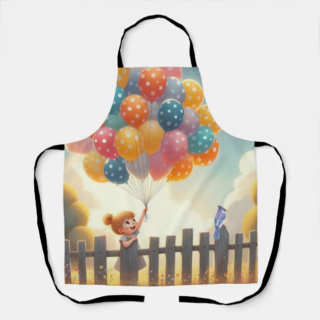 Tablier Whimsical/mignon ballon art (Recto)