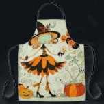 Tablier whimsical/sorcière/citrouille/chute<br><div class="desc">mignon</div>