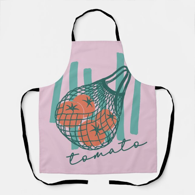 Tablier Whimsical Tomatos Italy Farmers Market (Recto)