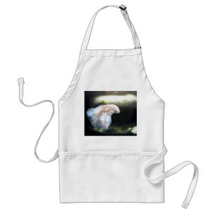 Tablier White siamese Fighting Fish