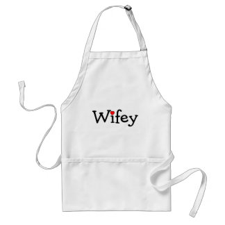 Tablier Wifey avec le coeur
