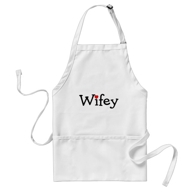 Tablier Wifey avec le coeur (Devant)