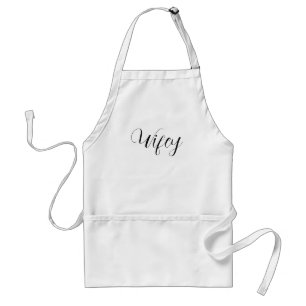 Tablier Wifey Elegant noir Script femmes blanches