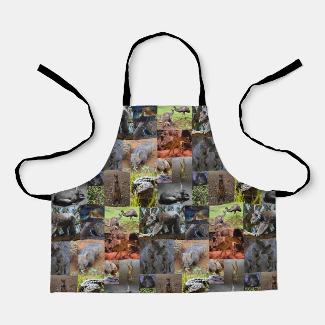 Tablier Wild Wonders : Captivant Australian Photo Collage (Recto)