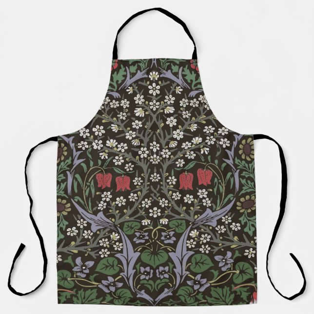 Tablier William Morris Blackthorn Tapisserie Florale (Recto)