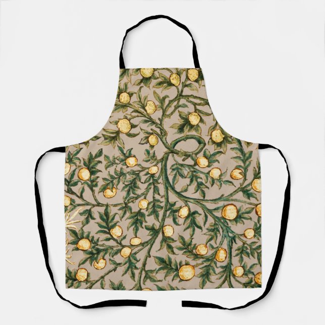 Tablier William Morris Floral Fruit Jardin Fleur Classique (Recto)