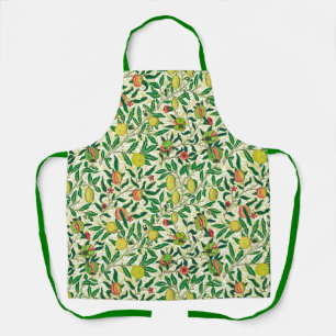 Tablier William Morris Fruit exotique, Apron jaune citron