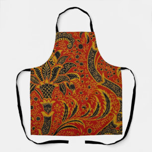 Tablier William Morris India Rouge Floral Vintage Classiqu