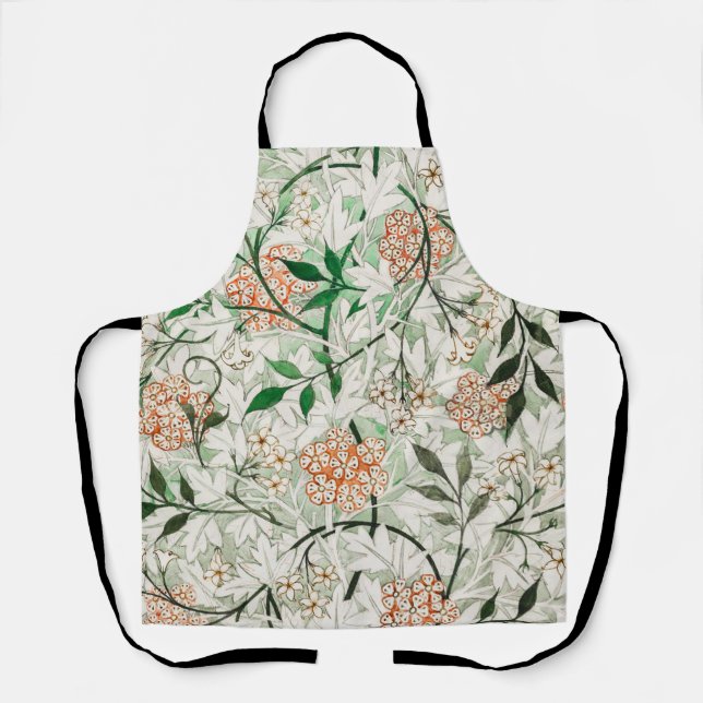 Tablier William Morris Jardin de Jasmin Fleur Classique (Recto)