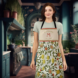 Tablier William Morris Lemons Fruits Nouveau Grenade