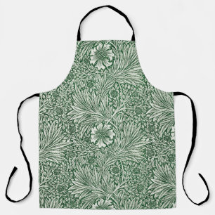 Tablier william morris marigold vert floral fleur