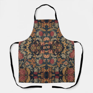 Tablier William Morris motif floral écossais vintage