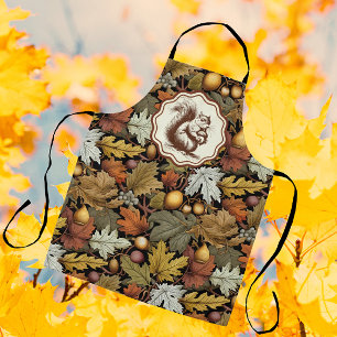 Tablier William Morris part d'automne avec Squirrel Retro