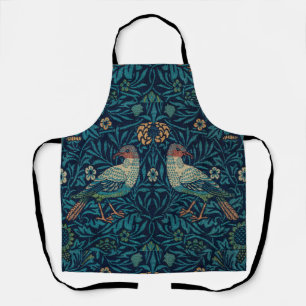 Tablier William Morris Vintage Blue Birds Motif 