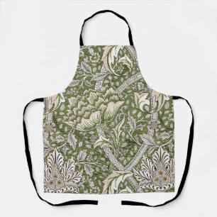 Tablier : William Morris Windrush Motif Vert : Vintage