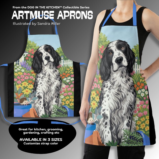 Tablier WINSTON English Setter All-Over Print Apron (Créateur téléchargé)