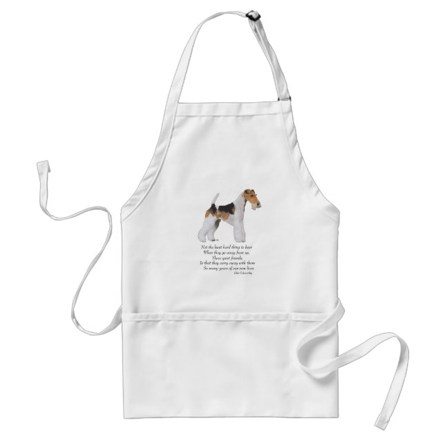 Tablier Wire Fox Terrier Pont Arc-en-ciel (Devant)
