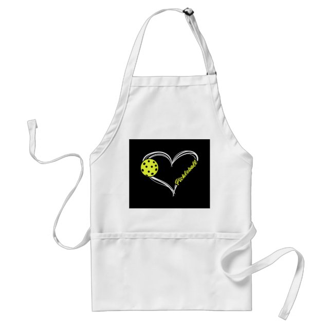 Tablier Womens Love Pickleball - mignon match de picklebal (Devant)