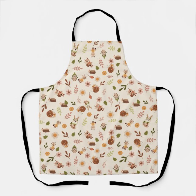 Tablier Woodland Fox Automne Thème Neutral Tablerunner (Recto)
