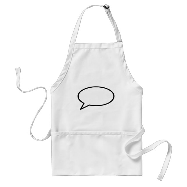 Tablier Word Bubble A Quitté Le MUSÉE Zazzle Cadeaux (Devant)