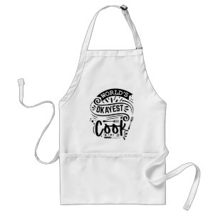 Tablier World's Okayest Cook Apron - Ustensiles de cuisine
