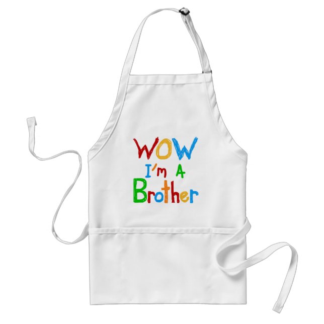 Tablier WOW Je suis un Frère T-shirts et GIfts (Devant)