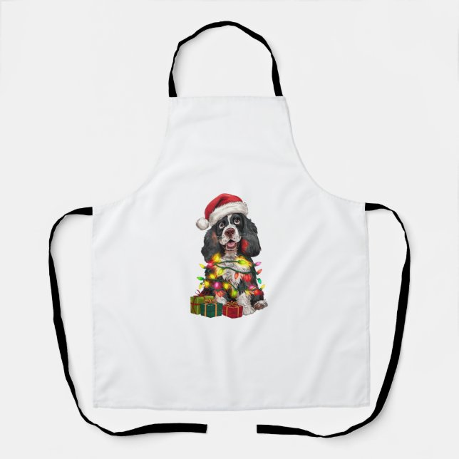 Tablier Xmas Lighting Santa Hat (Recto)