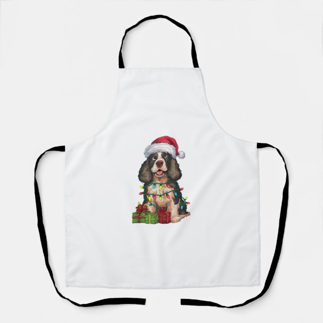 Tablier Xmas Lighting Santa Hat (Recto)