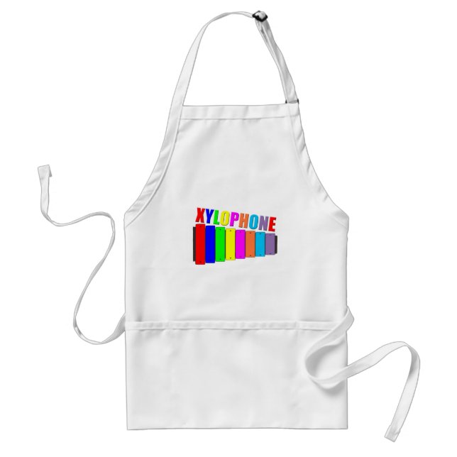 Tablier xylophone arc-en-ciel (Devant)