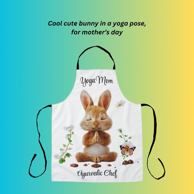 Tablier Yoga Mom Chef ayurvédique (Créateur téléchargé)