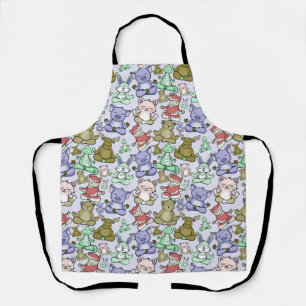 Tablier Yoga pose motif Yoga sans couture motif 60