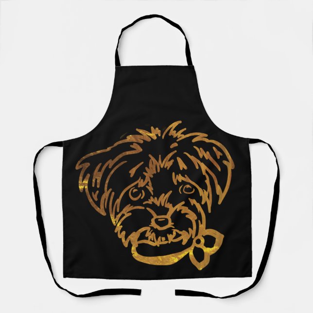Tablier Yorkie Poo  (Recto)