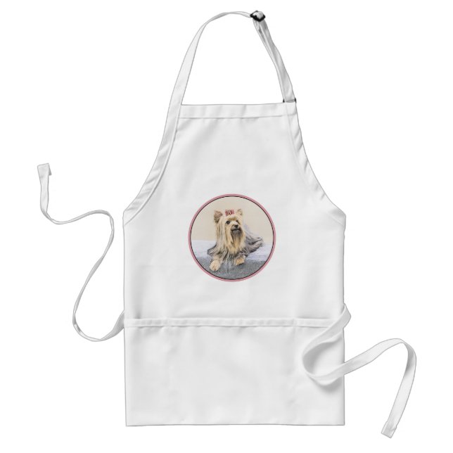Tablier Yorkshire Terrier Peinture - Cute Original Chien A (Devant)