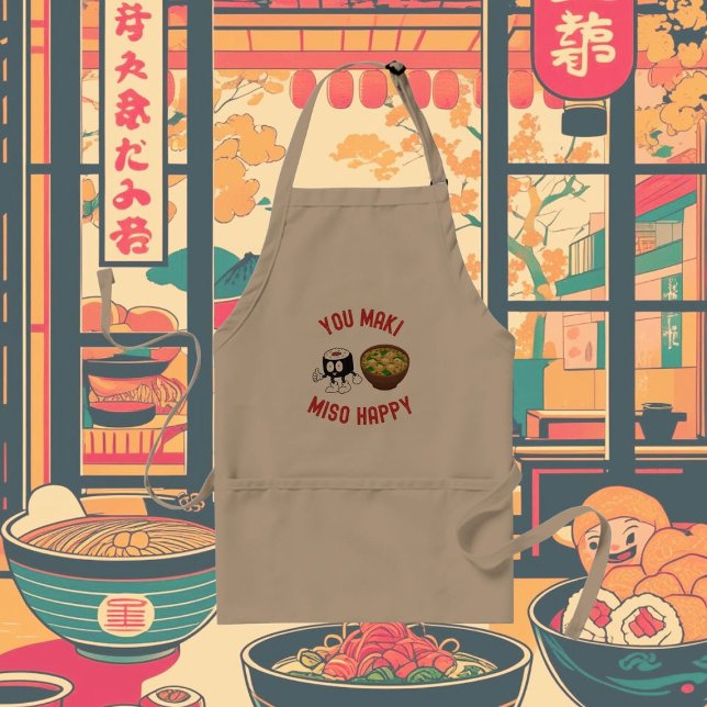 Tablier You Maki Miso Happy - Sushi Lover (Créateur téléchargé)