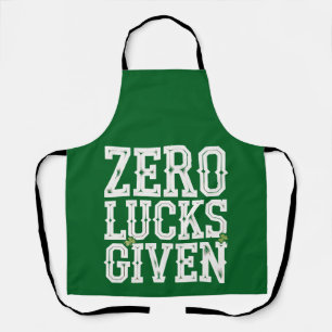 Tablier Zéro chance donnée drôle de la Saint-Patrick irlan