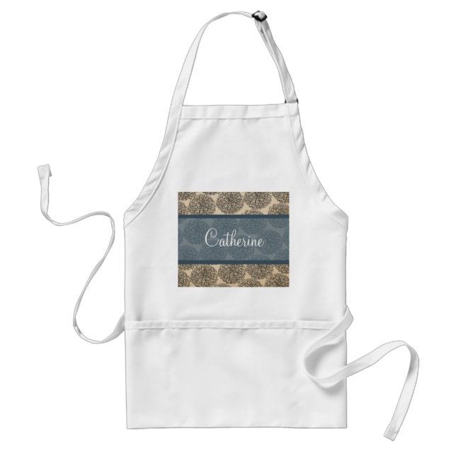 Tablier Zinnia Apron Vintage bleu (Devant)