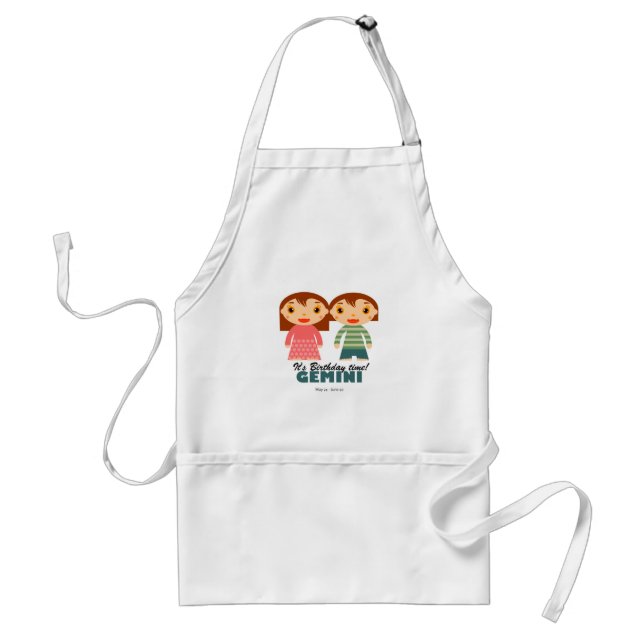 Tablier Zodiac Gemini pour enfants (Devant)