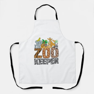 Tablier Zookeeper Costume Zebra Wild Print Animal Africain
