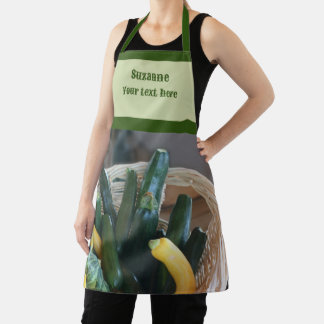 Tablier Zucchini Squash Gourds Légumes Personnalisé