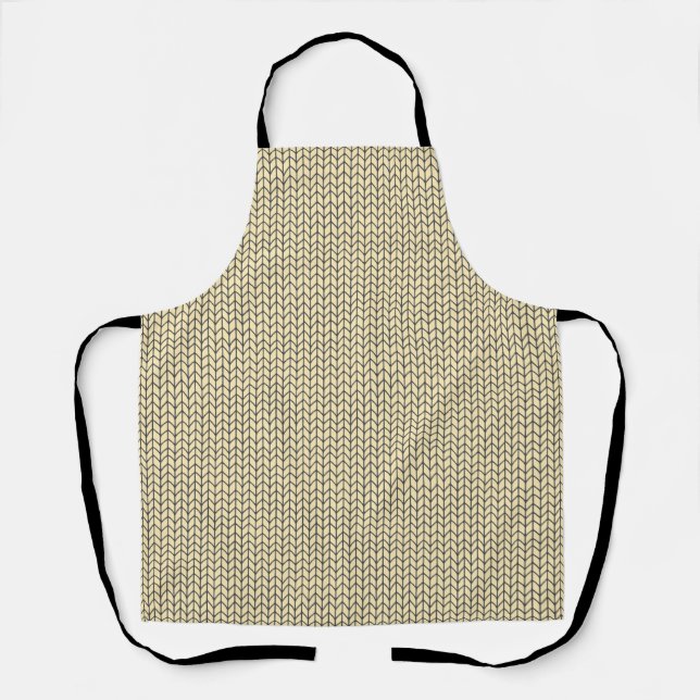 Tabliers à impression intégrale en tricot BLACK CR (Recto)