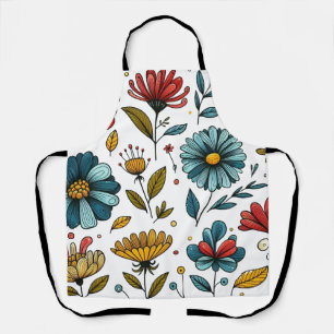 Tabliers Art Folk Rétro Floral