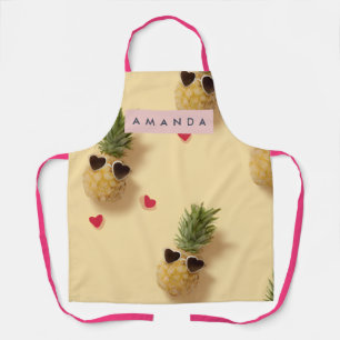 Tabliers avec motif de ananas mignon personnalisé