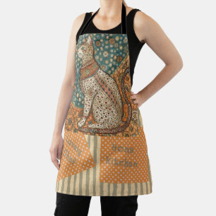 Tabliers avec motif de chat de style vintage et an