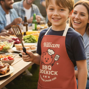 Tabliers avec nom personnalisé BBQ Sidekick Enfant