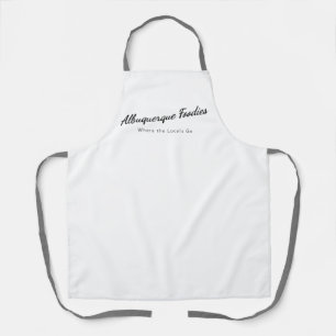 Tabliers Blanc avec Logo Albuquerque Foodies