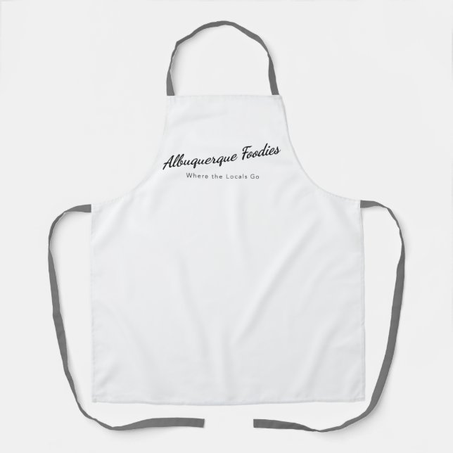 Tabliers Blanc avec Logo Albuquerque Foodies (Recto)