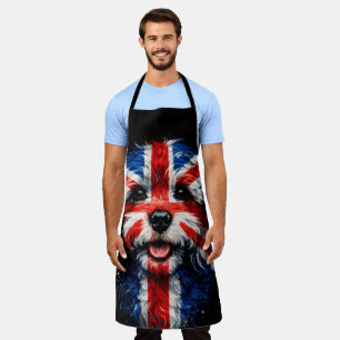 Tabliers Cockapoo Union Jack Cadeau pour Chien Bri