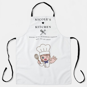 Tabliers Cuisine personnalisée Nom & Dessin anim