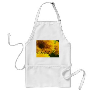 Tabliers d'artiste Tournesol jaune artisanat art t